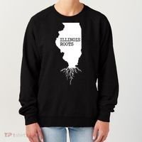 Illinois Roots Shirts State Map Gift Illinois Women's Sweatshirt thumb 0