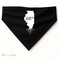 Illinois Roots Shirts State Map Gift Illinois USA-Made Doggie Bandana thumb 0