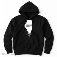 Illinois Roots Shirts State Map Gift Illinois Hoodie thumb 0