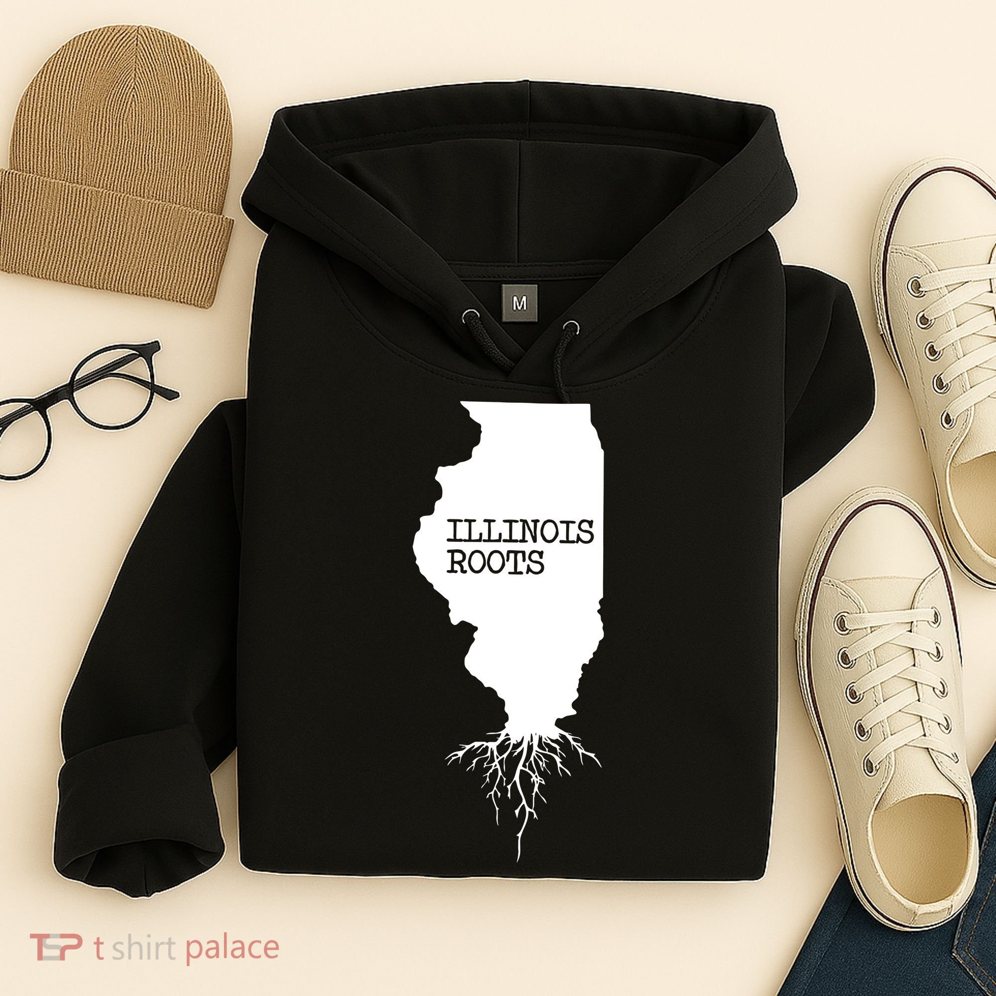 Illinois Roots Shirts State Map Gift Illinois Hoodie