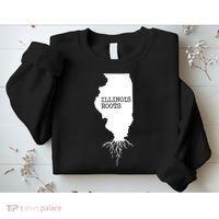 Illinois Roots Shirts State Map Gift Illinois Sweatshirt thumb 2