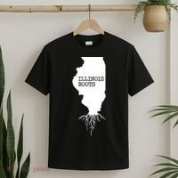 Illinois Roots Shirts State Map Gift Illinois T-Shirt thumb 2