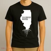 Illinois Roots Shirts State Map Gift Illinois T-Shirt thumb 3