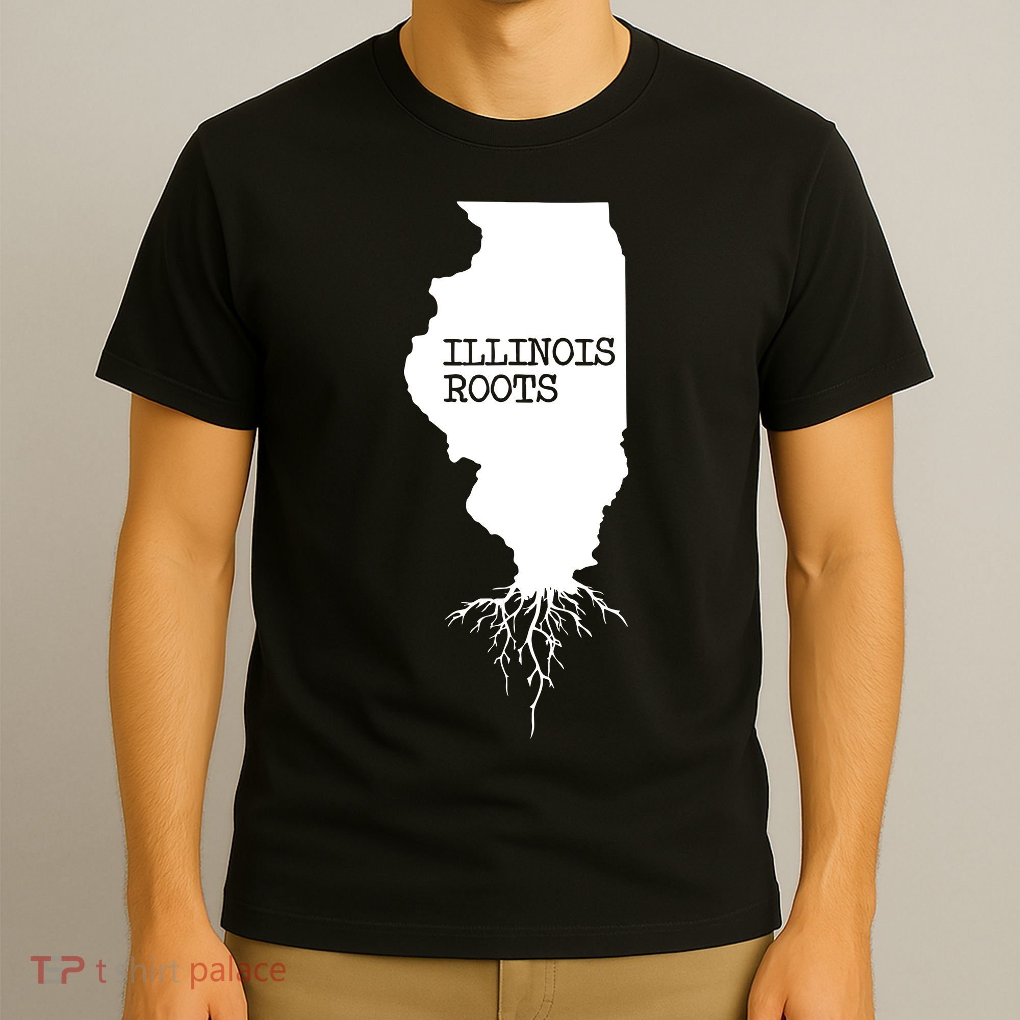 Illinois Roots Shirts State Map Gift Illinois T-Shirt