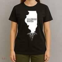 Illinois Roots Shirts State Map Gift Illinois T-Shirt thumb 4