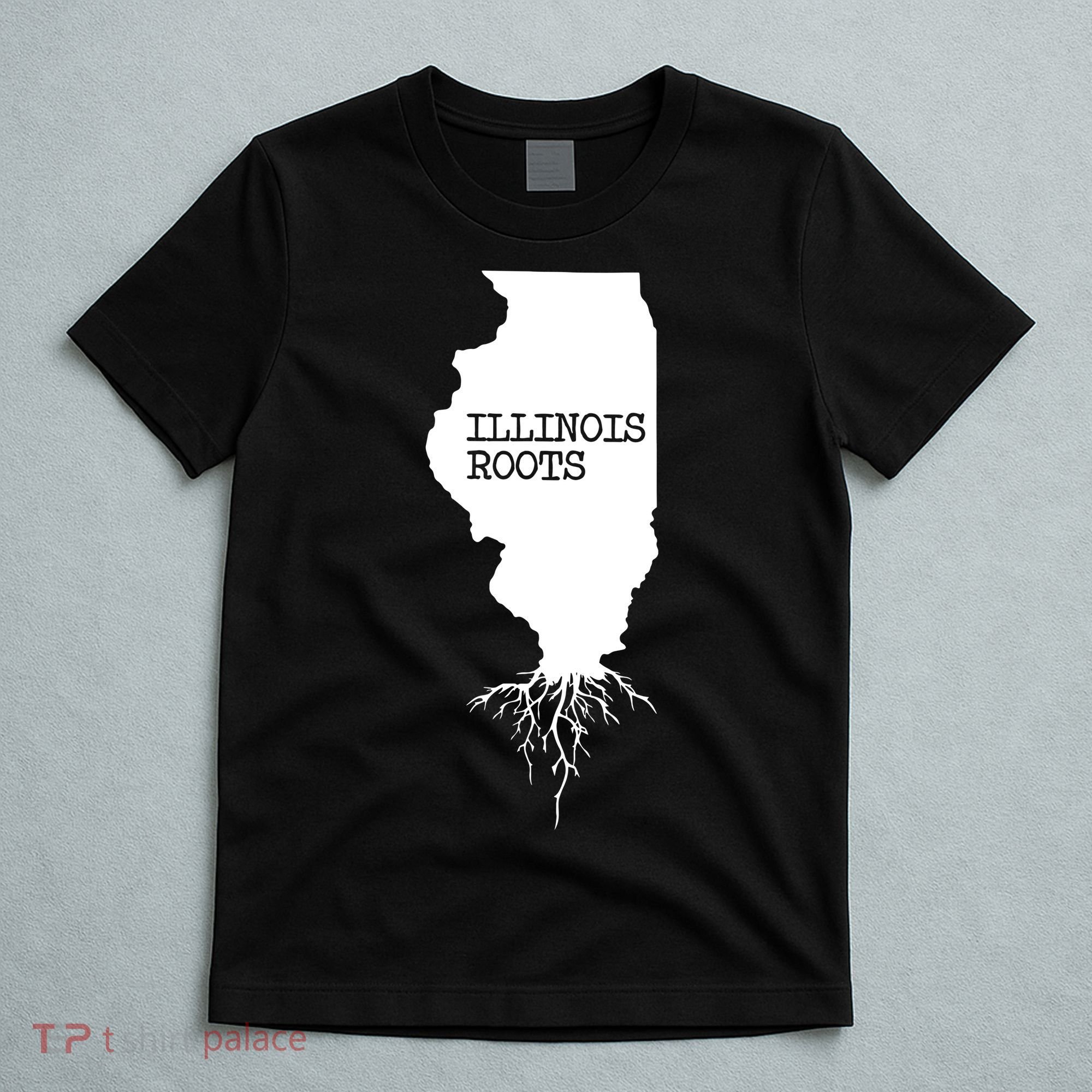 Illinois Roots Shirts State Map Gift Illinois T-Shirt