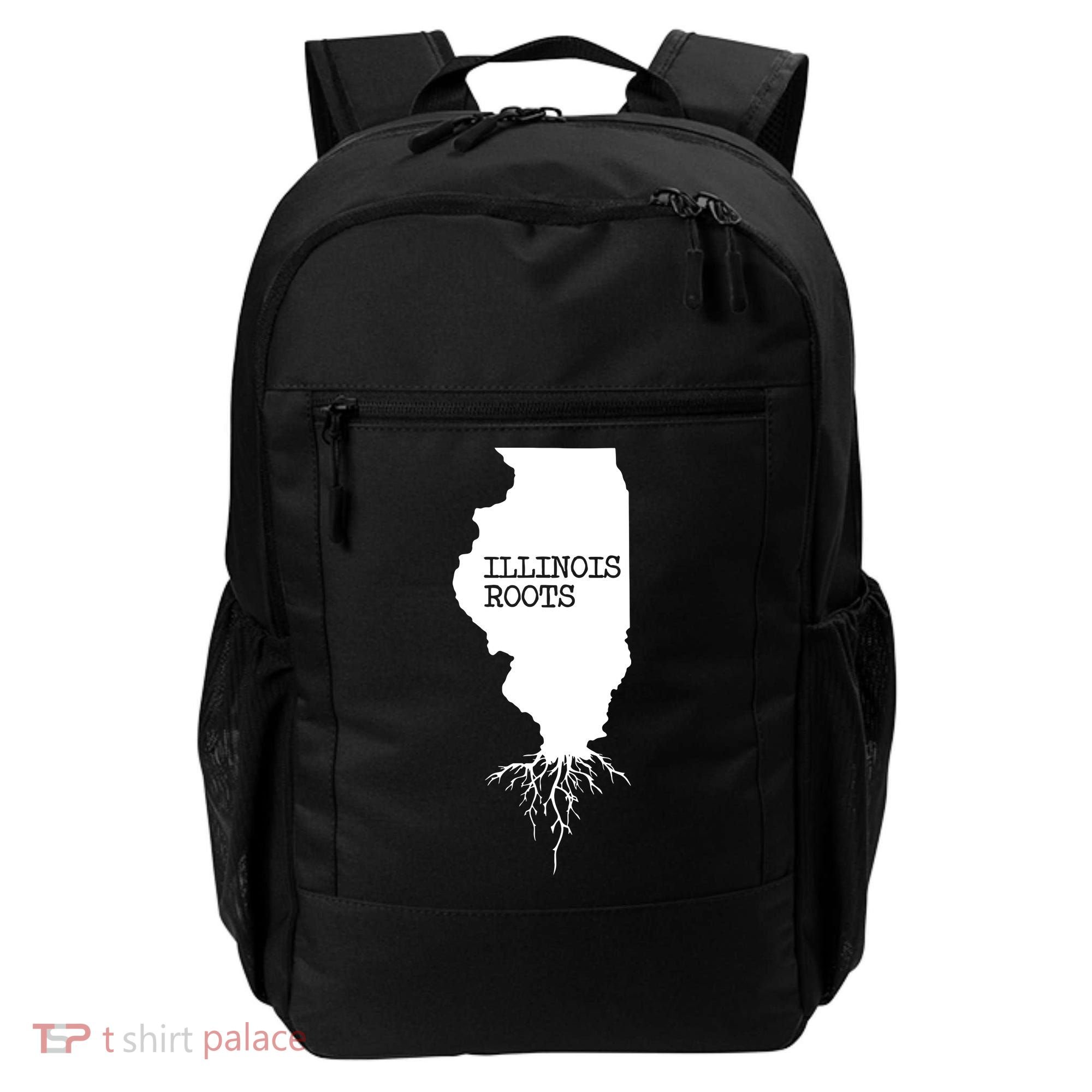 Illinois Roots Shirts State Map Gift Illinois Backpack