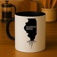 Illinois Roots Shirts State Map Gift Illinois Coffee Mug thumb 4