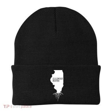 Illinois Roots Shirts State Map Gift Illinois Beanie