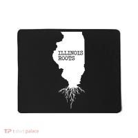 Illinois Roots Shirts State Map Gift Illinois Mousepad thumb 0