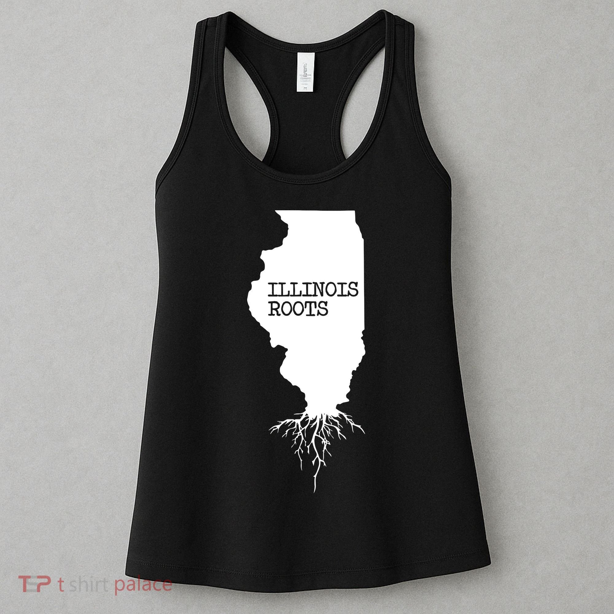 Illinois Roots Shirts State Map Gift Illinois Women's Tank Top