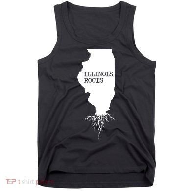 Illinois Roots Shirts State Map Gift Illinois Tank Top