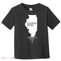 Illinois Roots Shirts State Map Gift Illinois Toddler T-Shirt thumb 0
