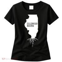 Illinois Roots Shirts State Map Gift Illinois Women's T-Shirt thumb 0