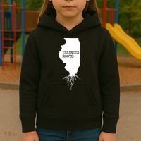 Illinois Roots Shirts State Map Gift Illinois Kids Hoodie thumb 3
