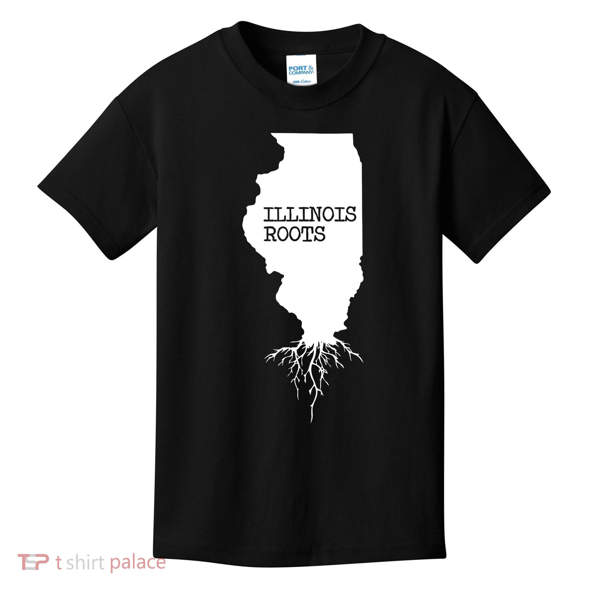 Illinois Roots Shirts State Map Gift Illinois Kids T-Shirt