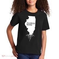 Illinois Roots Shirts State Map Gift Illinois Kids T-Shirt thumb 2