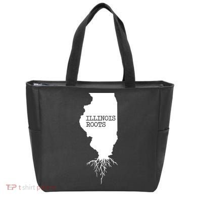 Illinois Roots Shirts State Map Gift Illinois Tote Bag