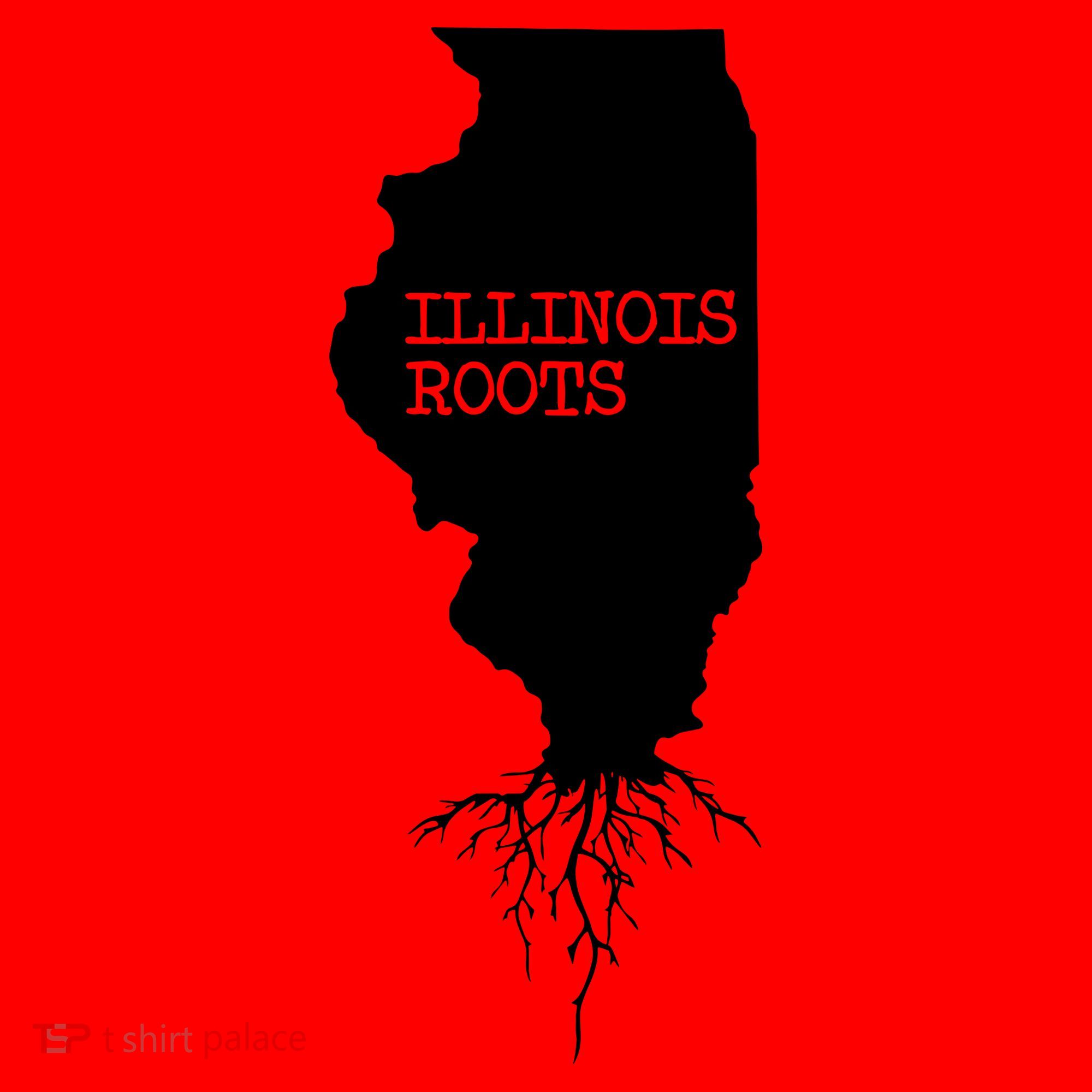 Illinois Roots Shirts State Map Gift Illinois Santa Hat