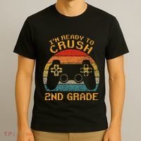 I'm Ready to Crush 2nd Grade Back to School Video Game T-Shirt thumb 3