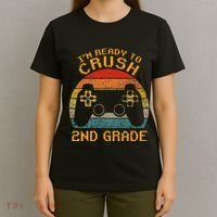 I'm Ready to Crush 2nd Grade Back to School Video Game T-Shirt thumb 4