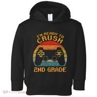I'm Ready to Crush 2nd Grade Back to School Video Game Toddler Hoodie thumb 0
