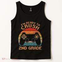 I'm Ready to Crush 2nd Grade Back to School Video Game Tank Top thumb 2