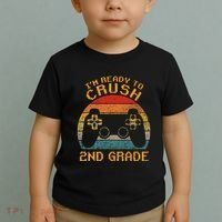 I'm Ready to Crush 2nd Grade Back to School Video Game Toddler T-Shirt thumb 2