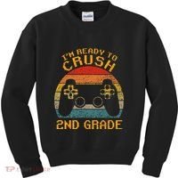 I'm Ready to Crush 2nd Grade Back to School Video Game Kids Sweatshirt thumb 0