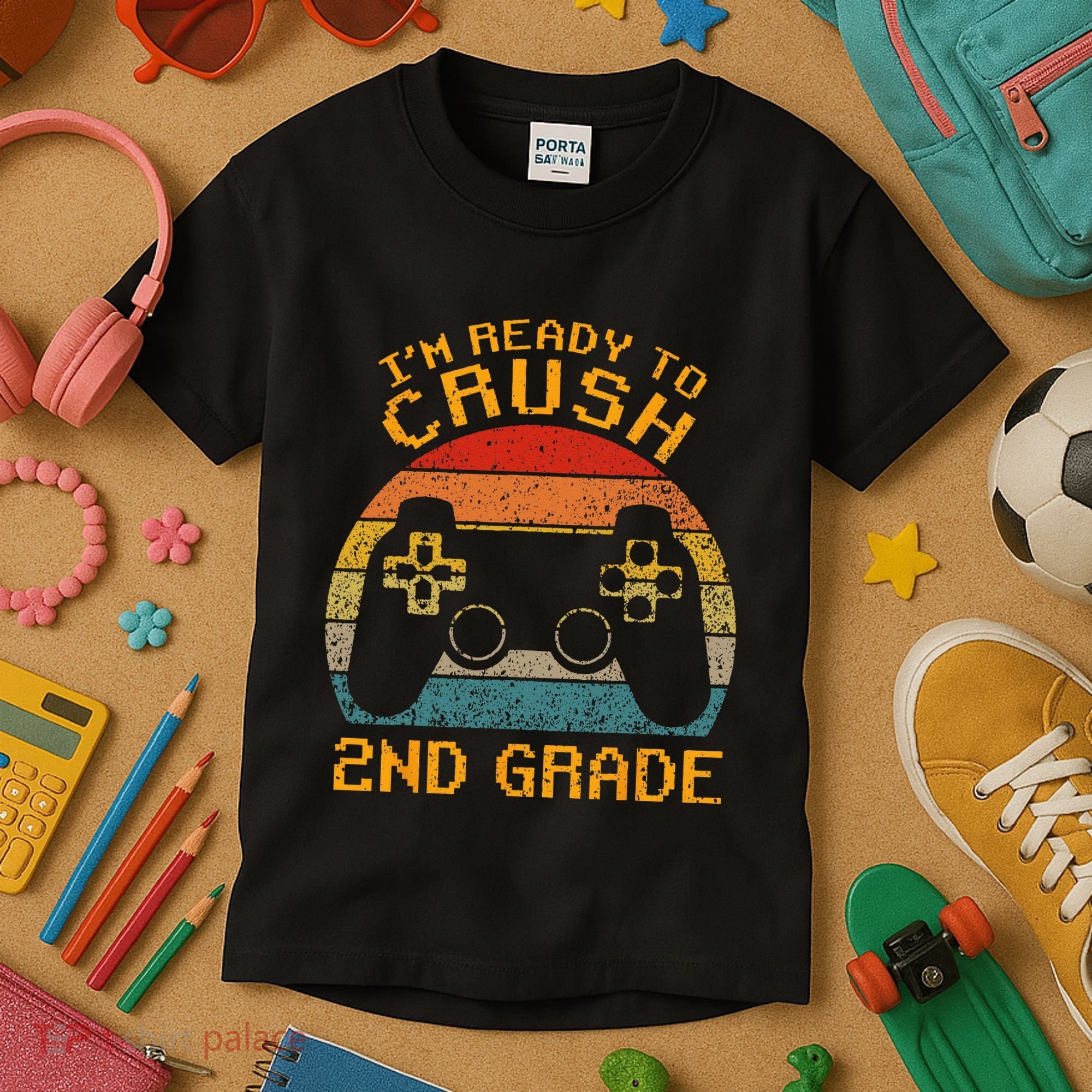 I'm Ready to Crush 2nd Grade Back to School Video Game Kids T-Shirt