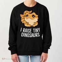 I Raise Tiny Dinosaurs Lizard Bearded Dragon Mom Gift Women's Sweatshirt thumb 0