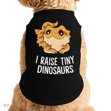 I Raise Tiny Dinosaurs Lizard Bearded Dragon Mom Gift Doggie Tank