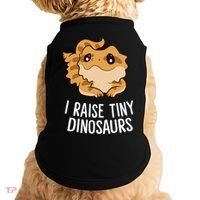 I Raise Tiny Dinosaurs Lizard Bearded Dragon Mom Gift Doggie Tank thumb 0