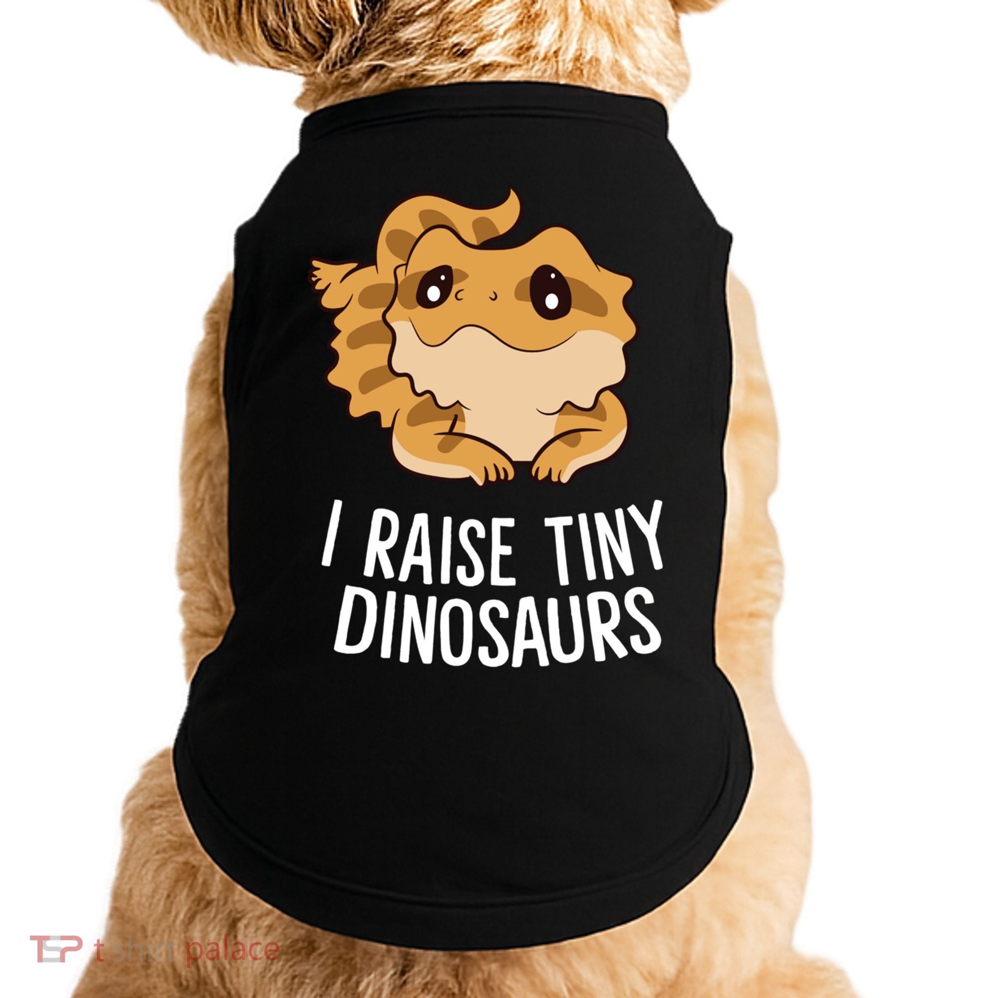 I Raise Tiny Dinosaurs Lizard Bearded Dragon Mom Gift Doggie Tank