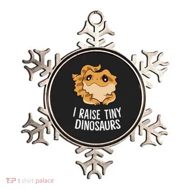 I Raise Tiny Dinosaurs Lizard Bearded Dragon Mom Gift Ornament