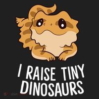 I Raise Tiny Dinosaurs Lizard Bearded Dragon Mom Gift Golf Towel thumb 3