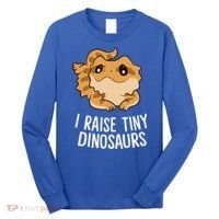 I Raise Tiny Dinosaurs Lizard Bearded Dragon Mom Gift Long Sleeve Shirt thumb 0