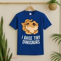 I Raise Tiny Dinosaurs Lizard Bearded Dragon Mom Gift T-Shirt thumb 2
