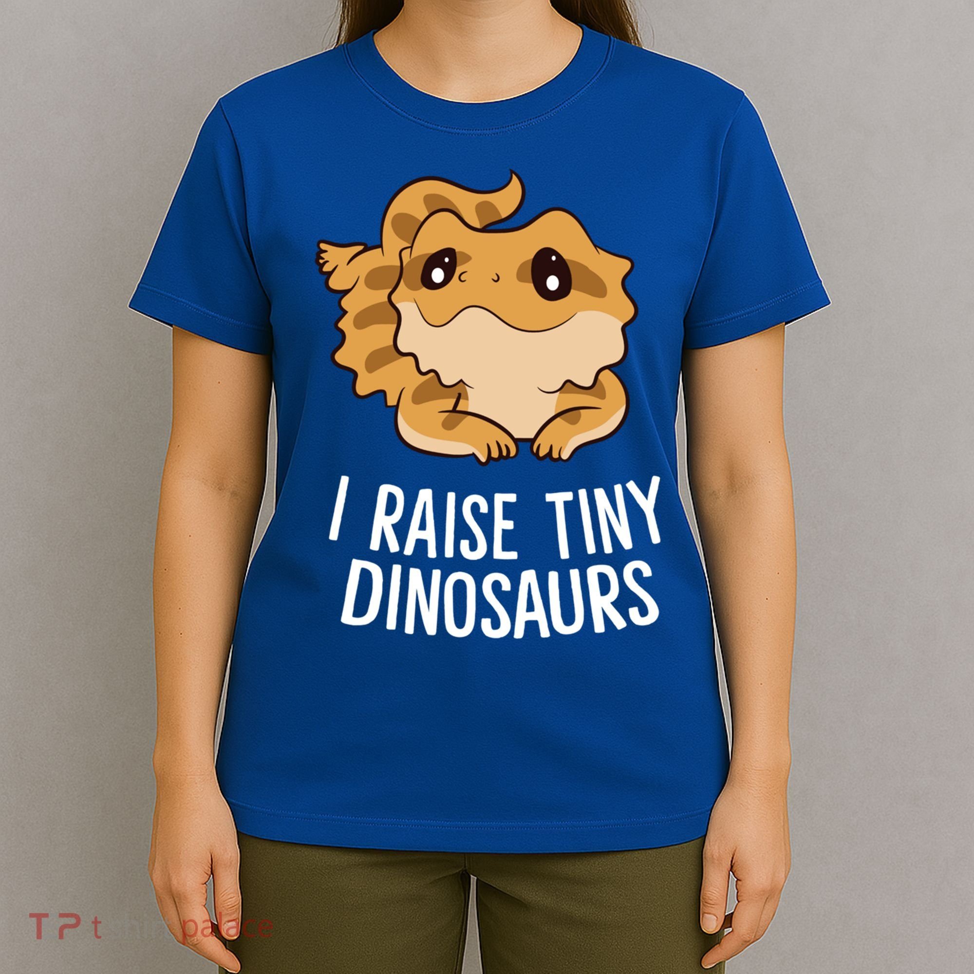 I Raise Tiny Dinosaurs Lizard Bearded Dragon Mom Gift T-Shirt