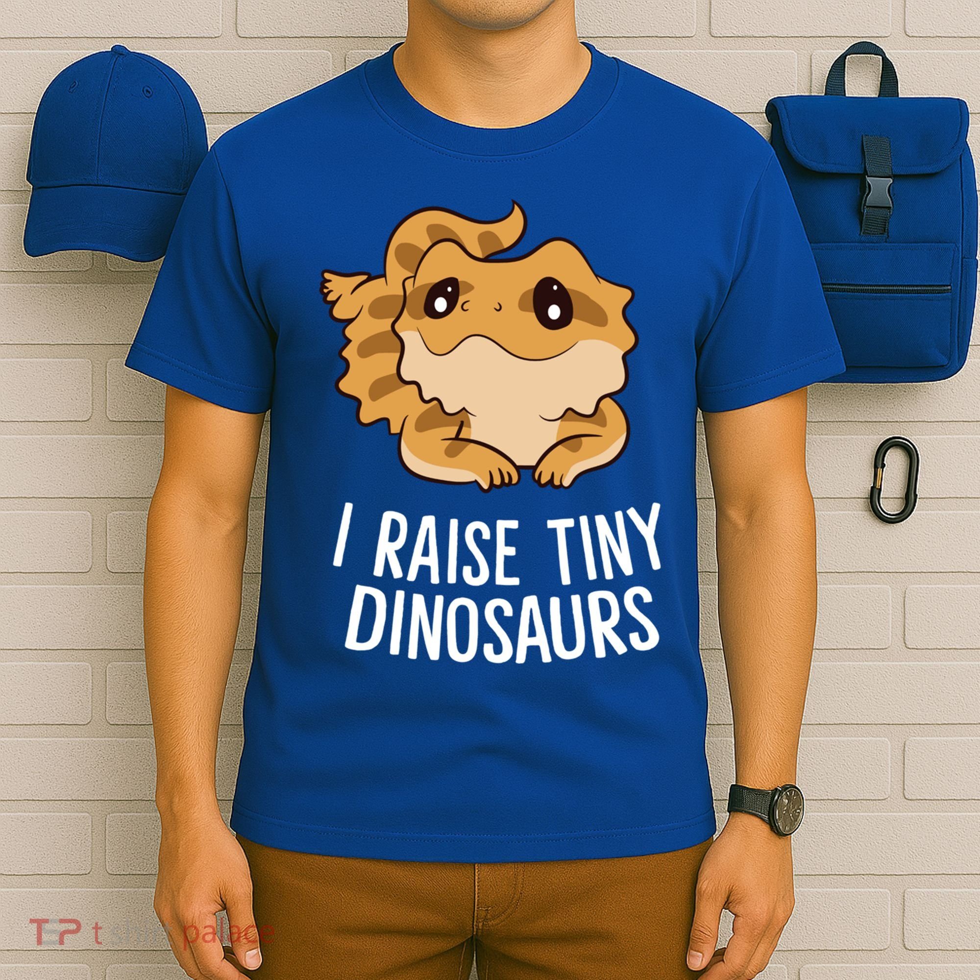 I Raise Tiny Dinosaurs Lizard Bearded Dragon Mom Gift T-Shirt