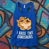 I Raise Tiny Dinosaurs Lizard Bearded Dragon Mom Gift Women's Tank Top thumb 3