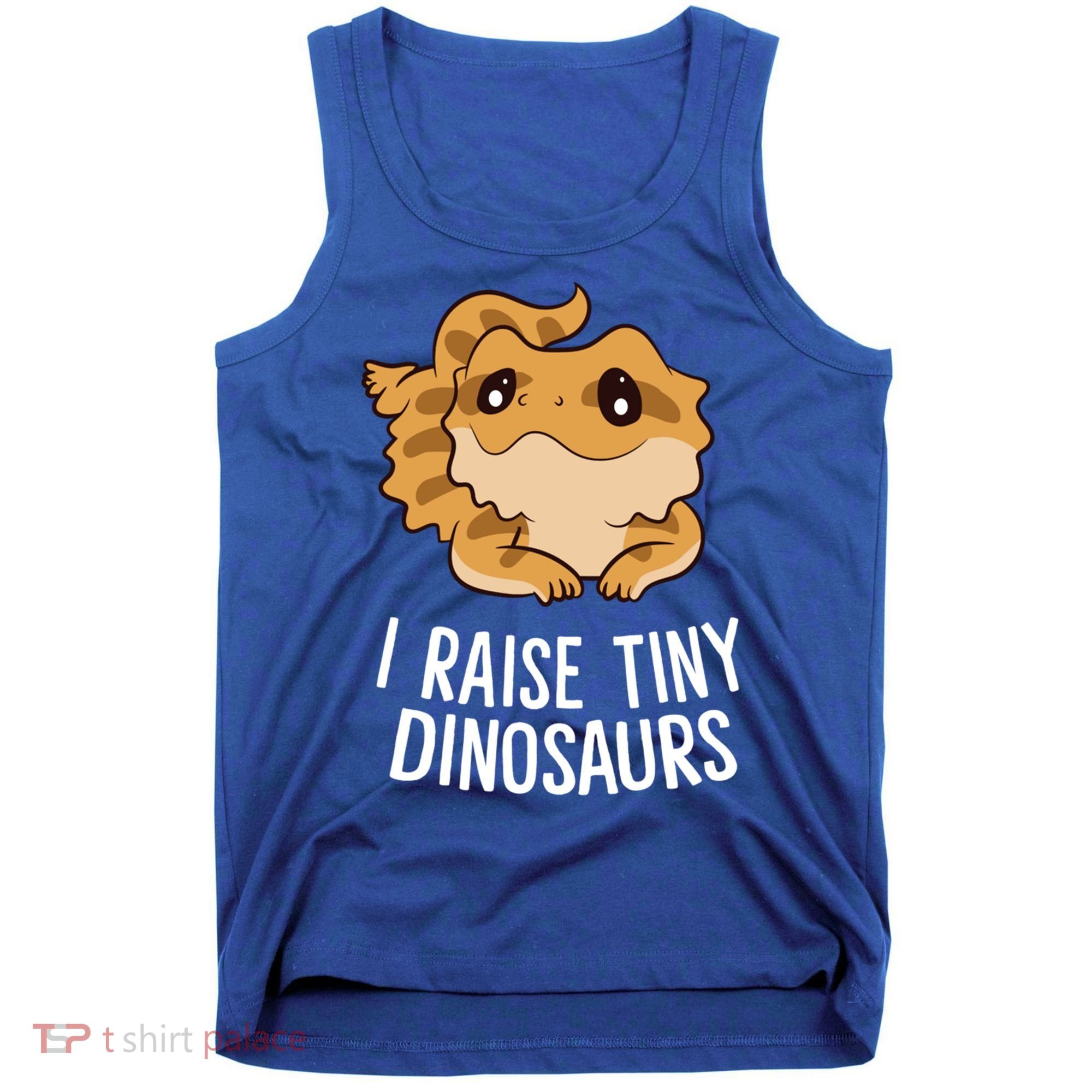 I Raise Tiny Dinosaurs Lizard Bearded Dragon Mom Gift Tank Top