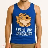 I Raise Tiny Dinosaurs Lizard Bearded Dragon Mom Gift Tank Top thumb 3