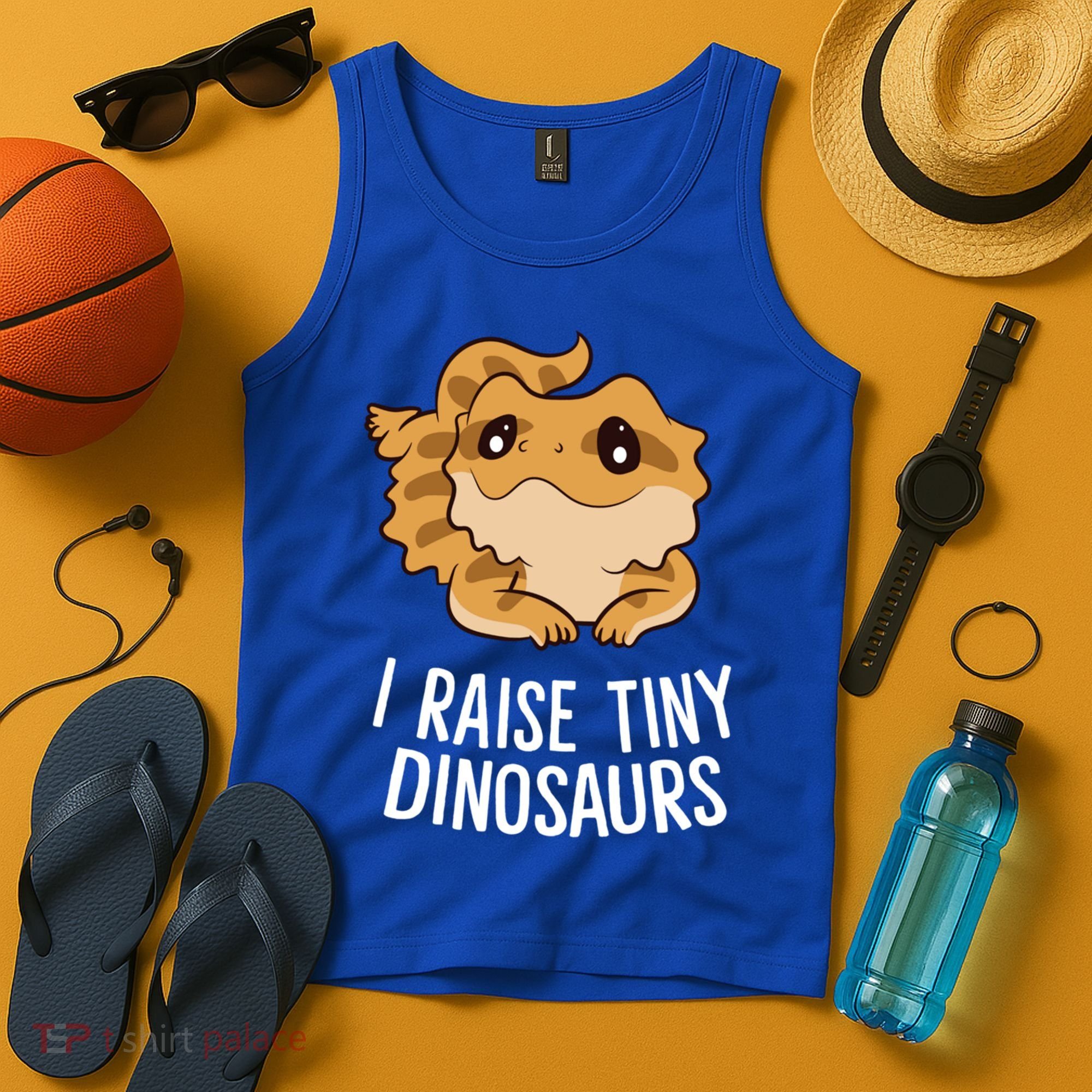 I Raise Tiny Dinosaurs Lizard Bearded Dragon Mom Gift Tank Top