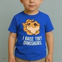 I Raise Tiny Dinosaurs Lizard Bearded Dragon Mom Gift Toddler T-Shirt thumb 2