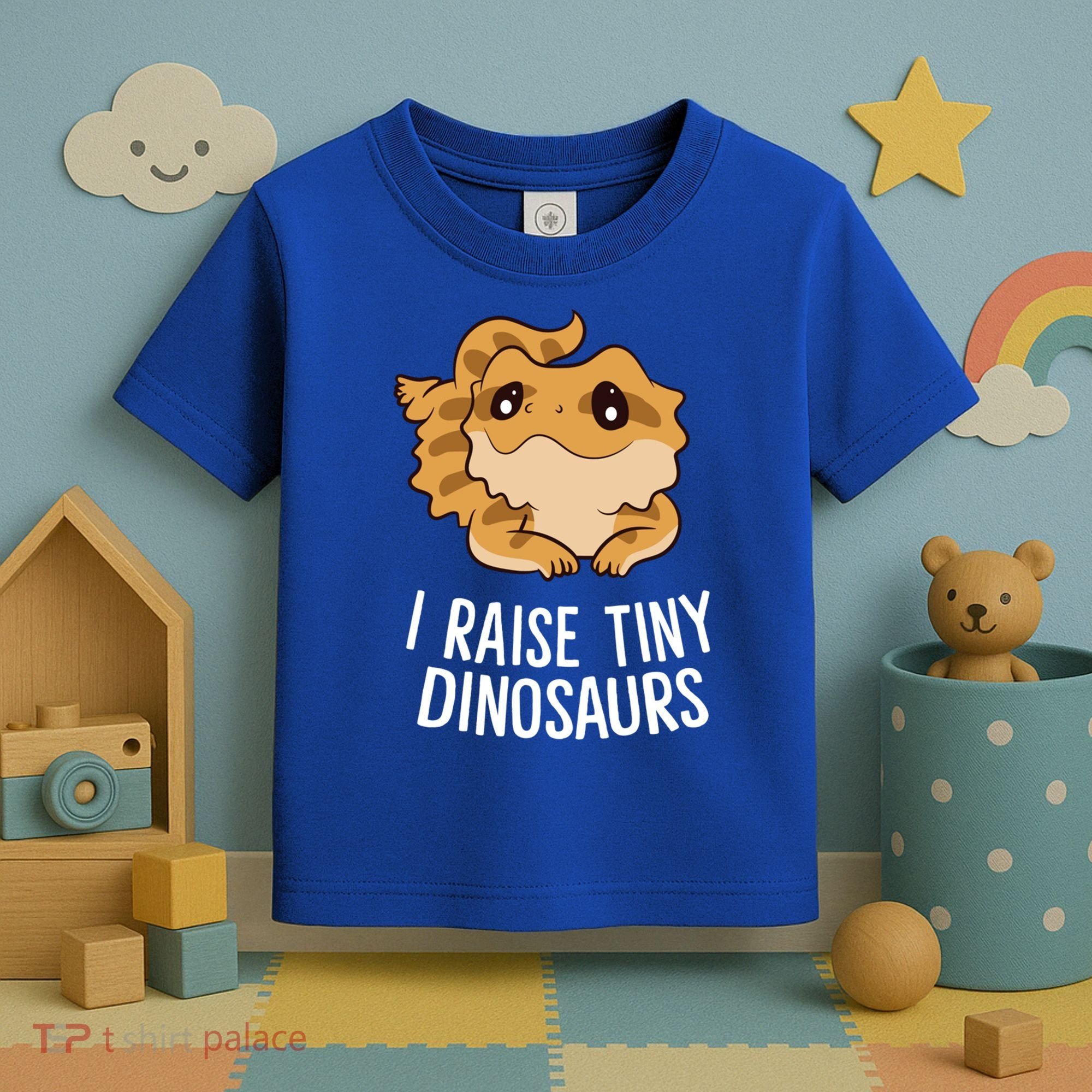 I Raise Tiny Dinosaurs Lizard Bearded Dragon Mom Gift Toddler T-Shirt