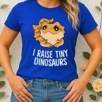 I Raise Tiny Dinosaurs Lizard Bearded Dragon Mom Gift Women's T-Shirt thumb 2