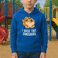 I Raise Tiny Dinosaurs Lizard Bearded Dragon Mom Gift Kids Hoodie thumb 2