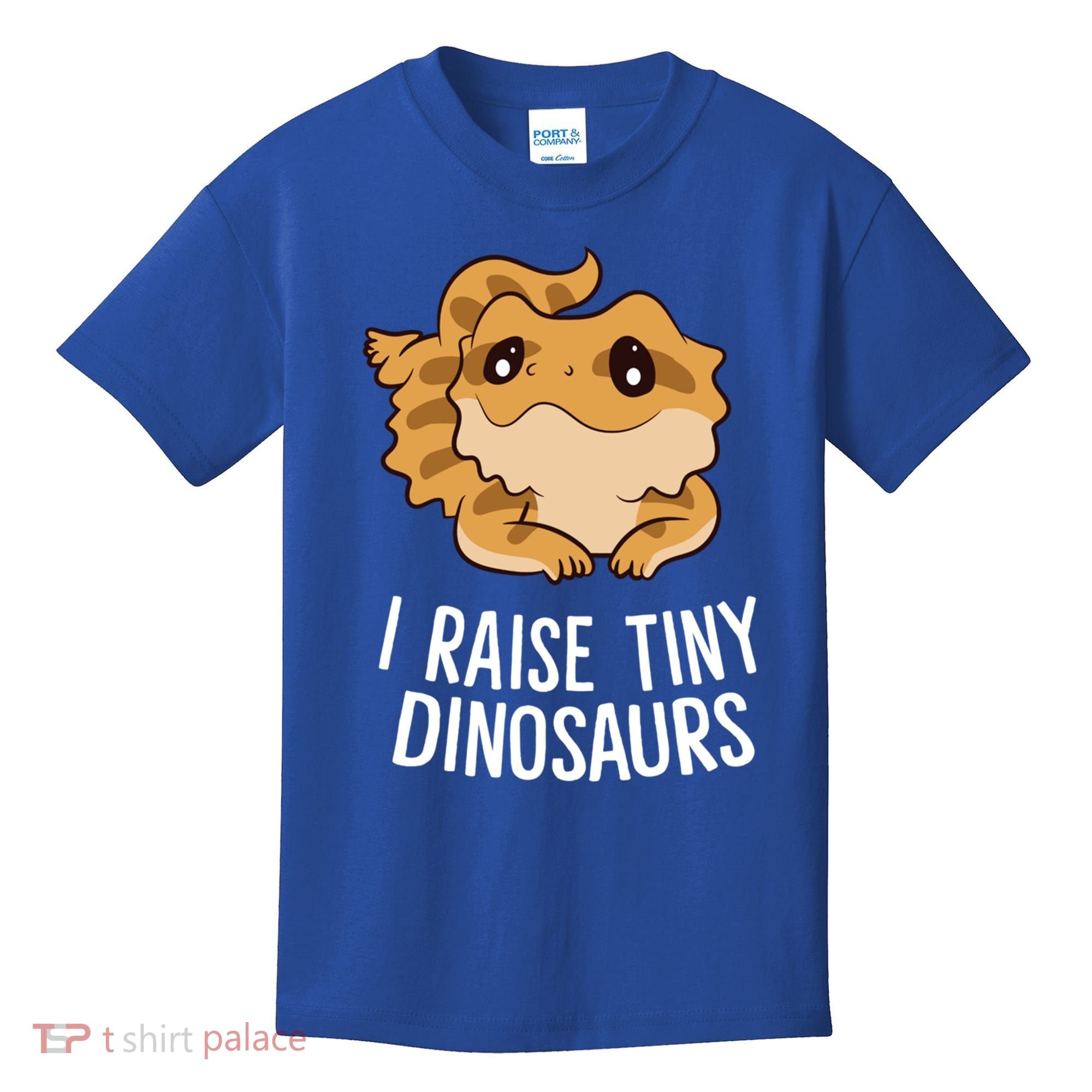 I Raise Tiny Dinosaurs Lizard Bearded Dragon Mom Gift Kids T-Shirt