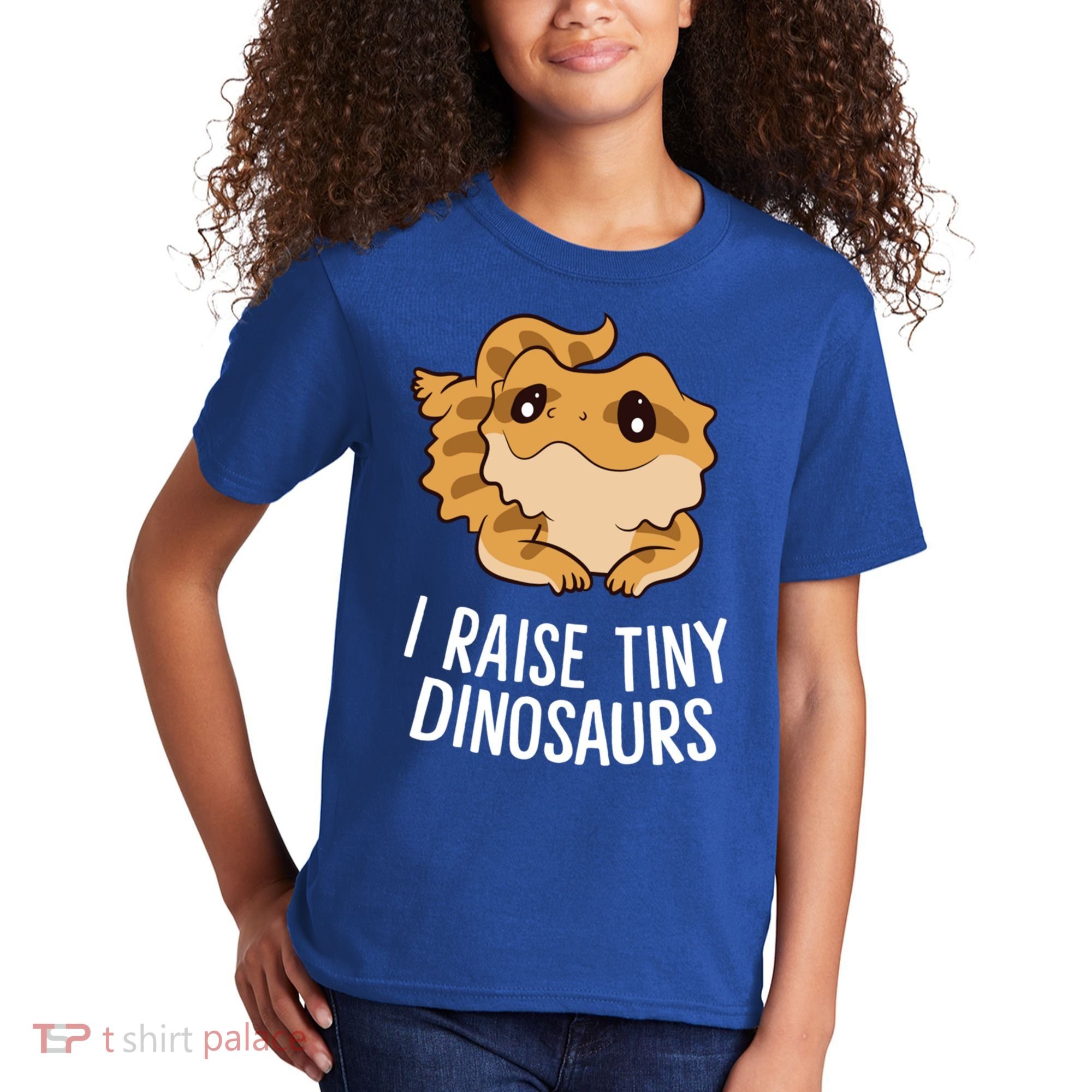 I Raise Tiny Dinosaurs Lizard Bearded Dragon Mom Gift Kids T-Shirt